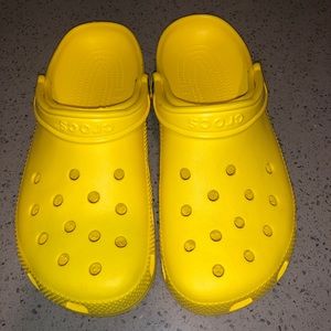 Yellow crocs